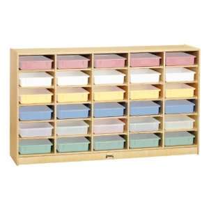    Baltic Birch Paper Tray Cubby Unit 30 Cubbies without Trays: Baby