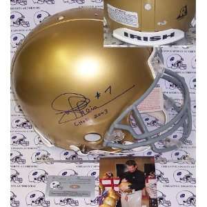  Joe Theismann Autographed Helmet   Authentic: Sports 