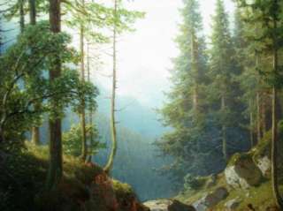   RUSSIA RARE RUSSIAN IVAN SHISHKIN FOREST LANDSCAPE OIL PAINTING  