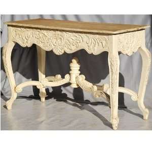  Indian Rosewood Queen Anne Ivory Entry Hall Foyer Console 