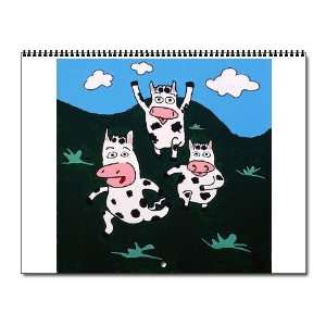  happy cows Art Wall Calendar by  