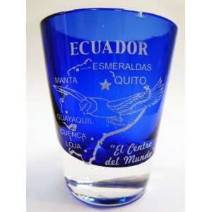  Ecuador Cobalt Blue Shot Glass: Kitchen & Dining