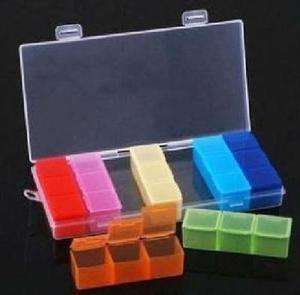 Daily Three Times Seven days Sorter Medicine 7 Colors Pill Case 