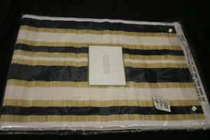 Colin Cowie Nautical Stripe Straw Table Runner 13 x 72  
