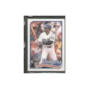 1989 Topps Regular #62 Alfredo Griffin, Los Angeles Dodgers Baseball 