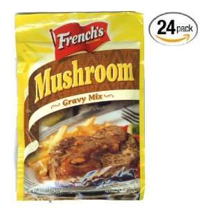 Frenchs Mushroom Gravy Mix   24 Pack Grocery & Gourmet Food