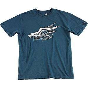  Troy Lee Designs Crow T Shirt   2X Large/Blue Automotive