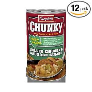 Campbells Chunky Healthy Request Grilled Chicken & Sausage Gumbo, 18 
