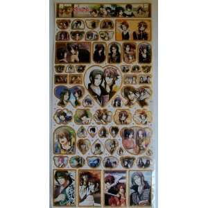  Japan Anime Hakuoki Shinsengumi LARGE Stickers Sheet 