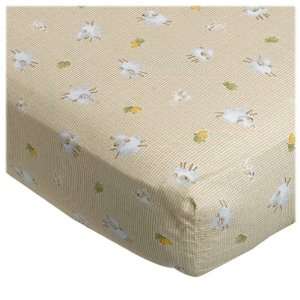  Kids Line Sheep Lambs Fitted Crib Sheet: Baby