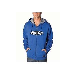  FMF CHARGE SHERPA ZIP HOODY (LARGE) (BLUE) Automotive
