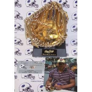   Mini Gold Glove Award   Autographed MLB Gloves