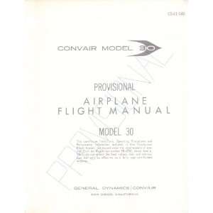  Convair 990 Aircraft Flight Manual Convair Books