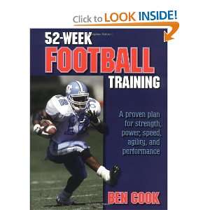  52 Week Football Training [Paperback] Ben Cook Books