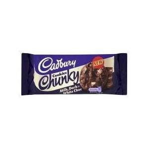 Cadbury Chunky Cookies Milk Dark And White 175 Gram   Pack of 6 
