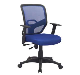   Design Blue Fabric Mesh Back Office Chair Computer Desk Seat  
