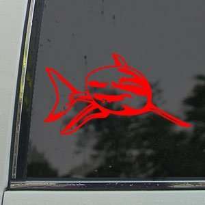  Great White Shark Red Decal Car Truck Window Red Sticker 