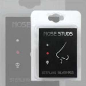   Silver Nose Bone Skull Nose Studs   3pcs/pack   Multi Packs Jewelry