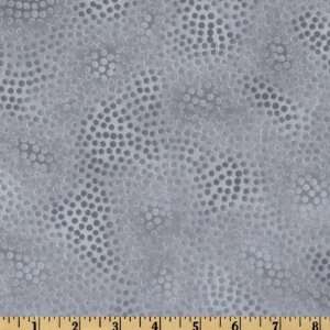  44 Wide Fusions Full Circle Dots Platinum Fabric By The 