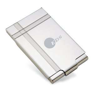  Promotional Business Card Holder   Dual Tone Metal, 3.63 
