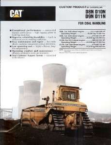 Caterpillar D8N D9N D10N D11N Coal Handling Brochure  