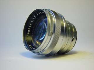 Carl Zeiss Sonnar 1,5/50mm. Contax II and Kiev 35mm cam  