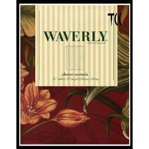  Waverly Wailea Coast Pomegranate Shower Curtain: Home 