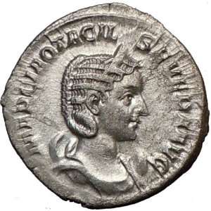 OTACILIA SEVERA Philip I Wife 248AD Ancient SILVER Roman Coin Deified 