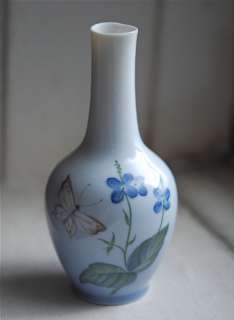 Royal Copenhagen Vase: Butterfly & Flowers  