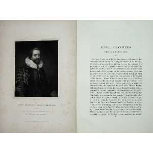  Lionel Cranfield Earl Middlesex Memoirs Portrait 1836 