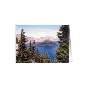 Crater Lake Oregon Blank Card Card