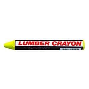  Yellow Lead Free Lumber Crayon 500, Pack of 12