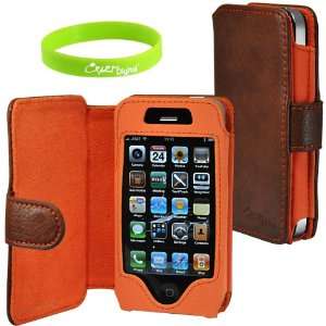   iPhone 4S   1 Pack   Case   Retail Packaging   Brown/Orange Cell
