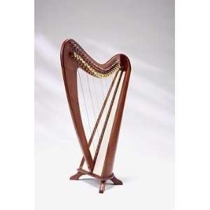   Back Celtic Harp, 24 Strings, with Semitones Musical Instruments