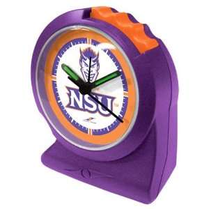  Northwestern State Demons Purple Gripper Alarm Clock 