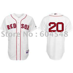  boston red sox #20 kevin youkilis white baseball jerseys 