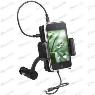 New FM Transmitter Car Kit Holder Cradle for iPhone 4S 4 3GS iPod 