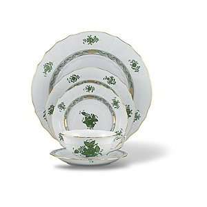  Herend Chinese Bouquet Green 5 Piece Place Set: Kitchen 