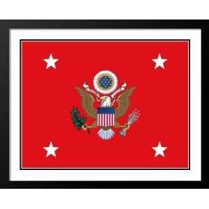 Secretary of the Army Flag Wood 20x23 Framed and Double Matted Photo 