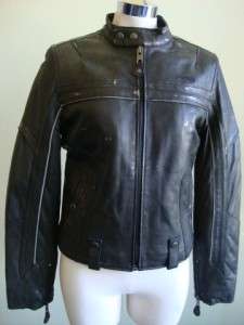 SCHOTT Mens Biker Leather Jacket Size S  