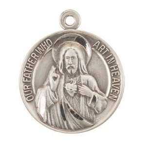   God Medal St. Mary Mother of God Back with 20 Stainless Chain in Gift