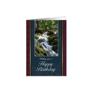 Mountain Stream/Birthday Card