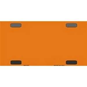    027 Orange Solid Blanks FLAT   Bicycle License Plate for Customizing