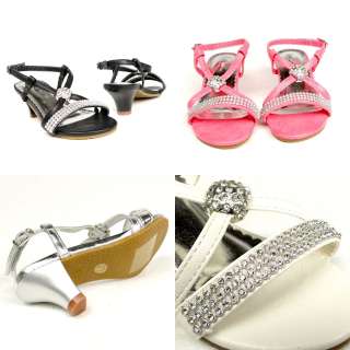   Sandals / Youth Pageant Crowning Cross Rhinestones Shoes  
