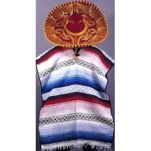  Mexican Costume Poncho (Hat not included) 