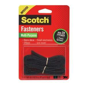  Scotch Multi Purpose Fasteners, Black, 3/4 x 18 Inch, 1 