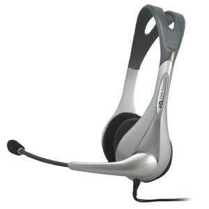  Cyber Acoustics, Silver Stereo Headset/Mic (Catalog 