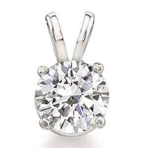 Diamond Solitaire Pendant 1/3 CT (0.33 cttw) GIA certified with FREE 
