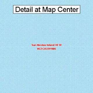  USGS Topographic Quadrangle Map   San Nicolas Island OE W 
