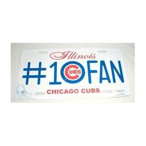    MLB CHICAGO CUBS #1 FAN TEAM METAL License Plate